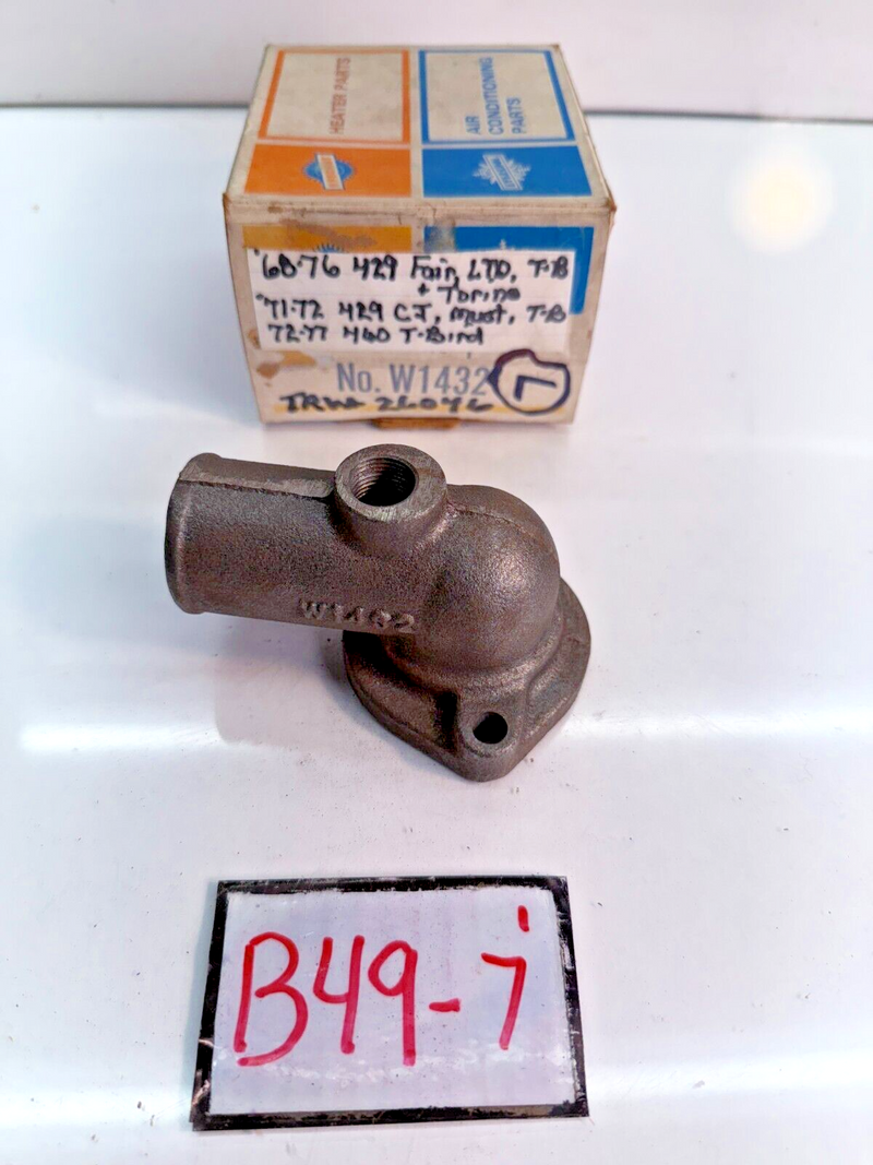 NOS EVERKOOL W-1432 Water Outlet 1968 - 1976 429 460 MUSTANG TORINO 69 70 B49-7
