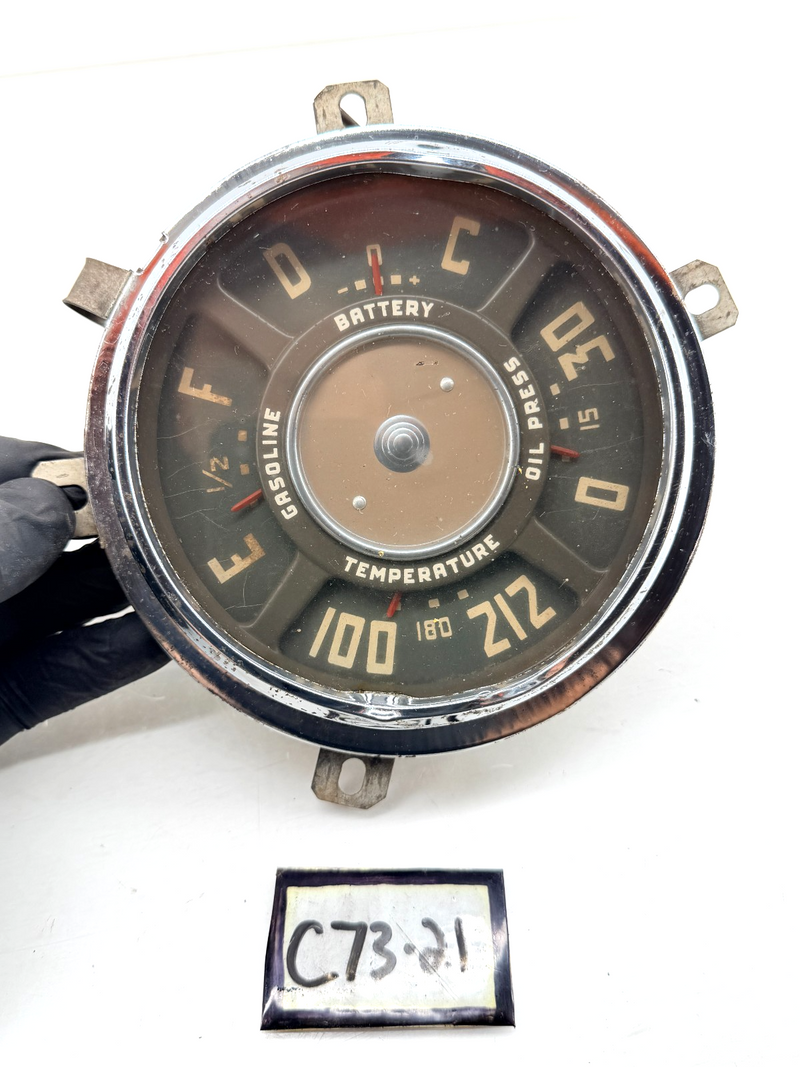 OEM 1949 1950 1951 1952 1953 CHEVY TRUCK COMPLETE GAUGE CLUSTER C73-21