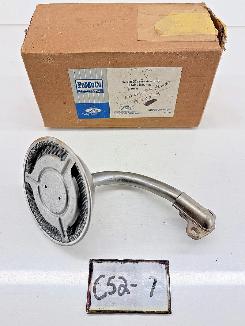 NOS 1959 Ford Oil Pump Pickup Tube Screen B9AE-6622-M Y-Block V8 Engine C52-7