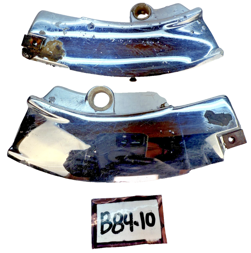 OEM 1969 - 1976 C3 Corvette PAIR Chrome Upper Windshield Molding Receiver B84-10