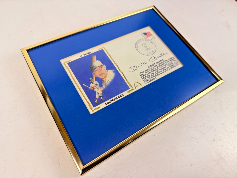 1979 Mickey Mantle Signed Autographed 1st Day Cover Cachet Auto Rare Yankees #7