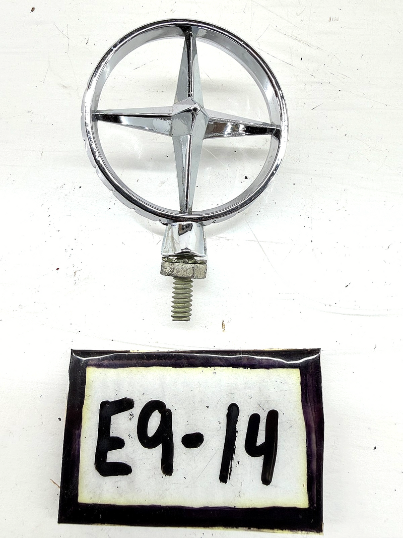 RARE NOS ORIGINAL 1959 MERCURY METEOR MONCALM CHROME FENDER ORNAMENT E9-14