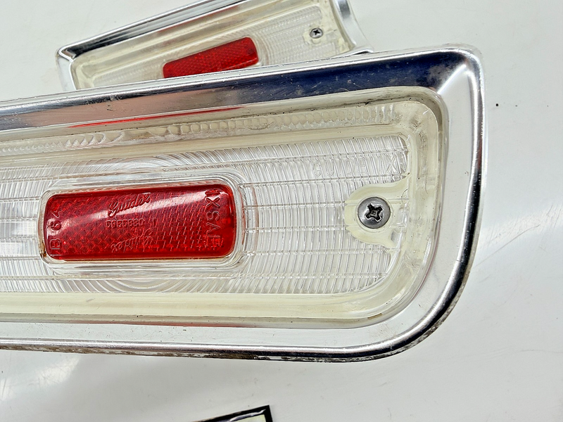 OEM 1964 Chevrolet Chevelle Malibu Backup Lamp Lens Pair 5955880 C70-34