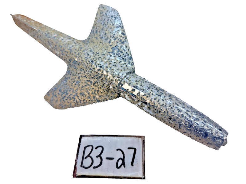 1951 Chevrolet Hood Emblem Ornament Jet Plate Wings Bullet Rocket 3695337 B3-27