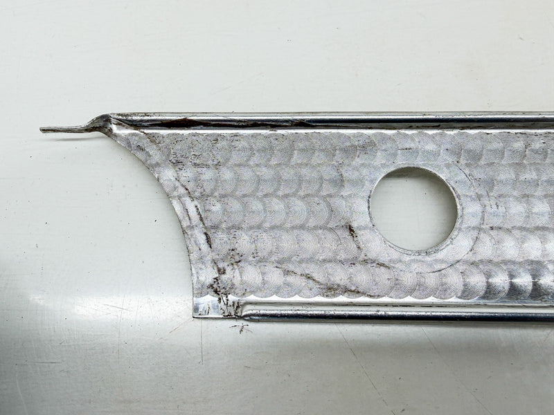 OEM 1955 1956 1957 THUNDERBIRD ENGINE TURNED ALUMINUM CENTER DASH TRIM B62-54