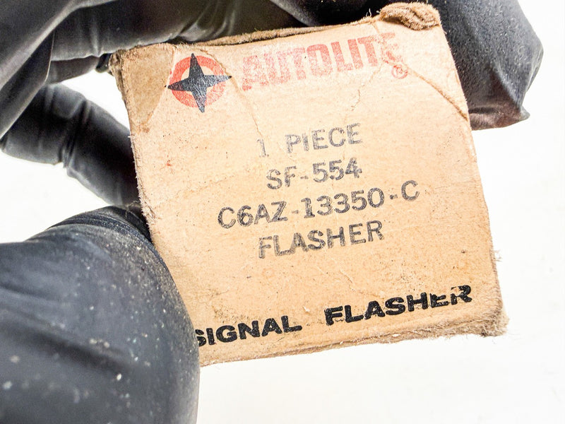 NOS 1960S FORD AUTOLITE SIGNAL FLASHER SF-554 C6AZ-13350-C 12V C79-11