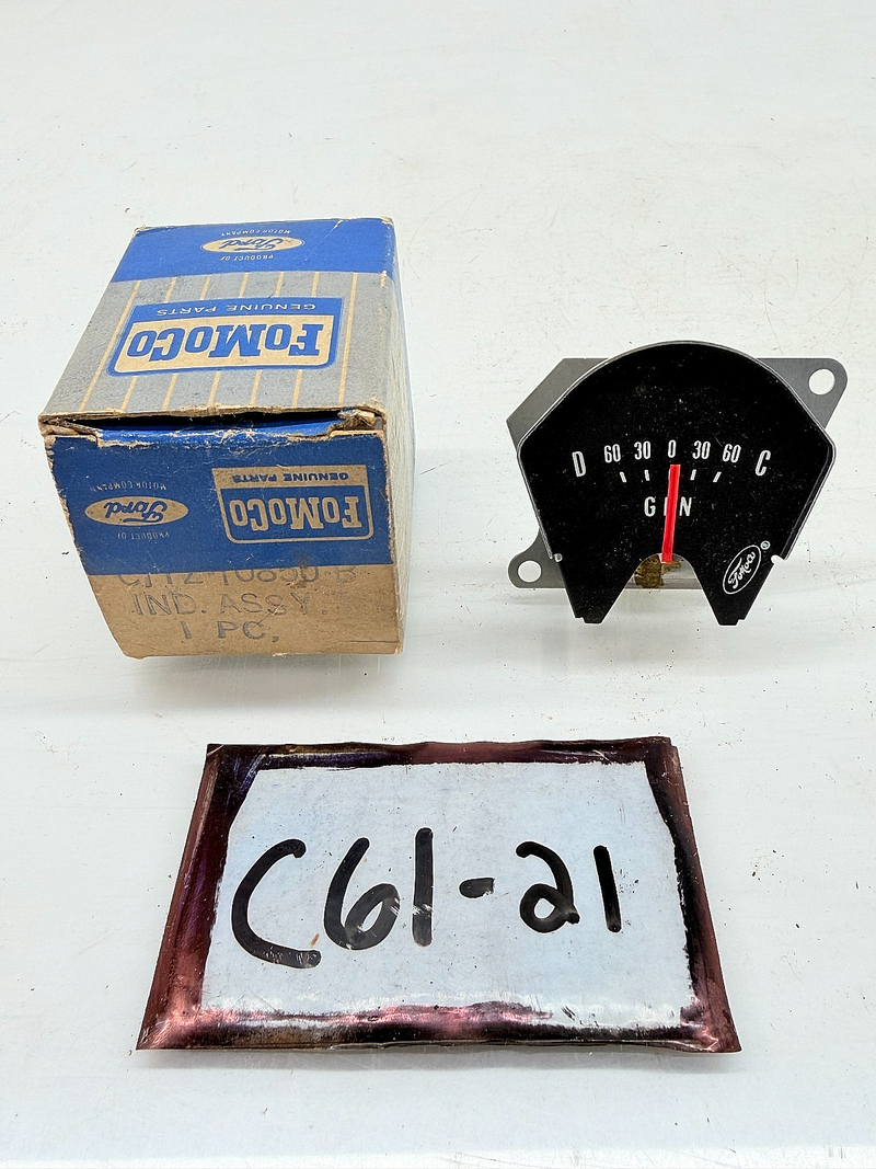 NOS 1961 - 1965 Ford Truck Generator Charge Gauge C1TZ-10850-B C61-21
