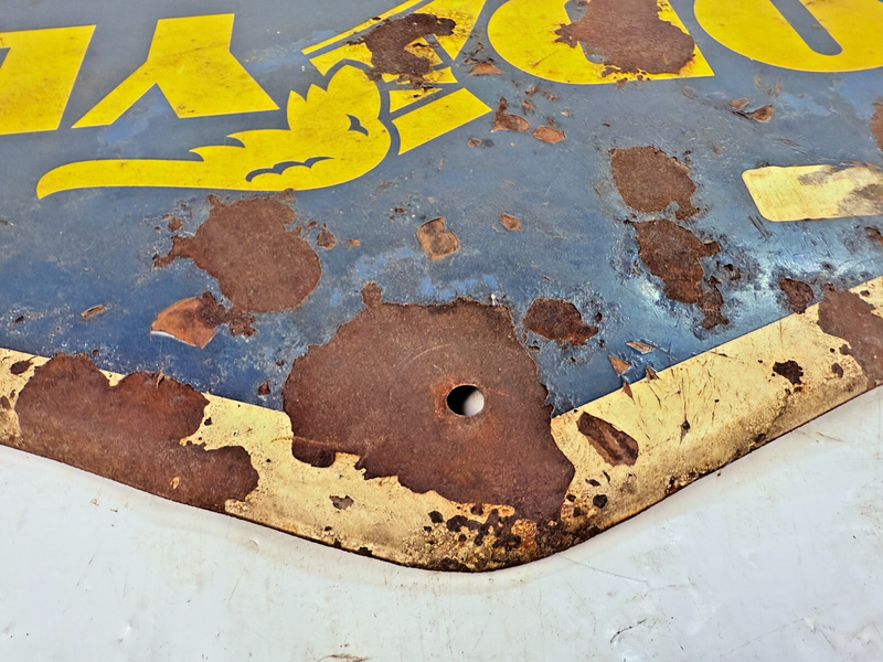 Vintage 1959 Goodyear Tires Gas Station Metal Sign 28" x 13.5" Chevy Ford Dodge