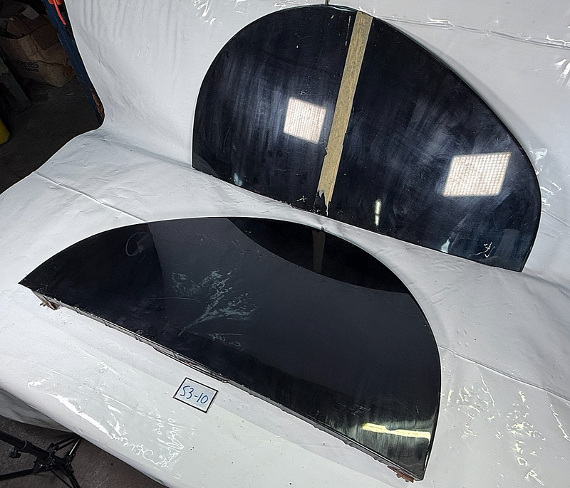 Vintage 1930s - 1940s Pair Teardrop Car Truck Fender Skirts Ford Chevrolet S3-10