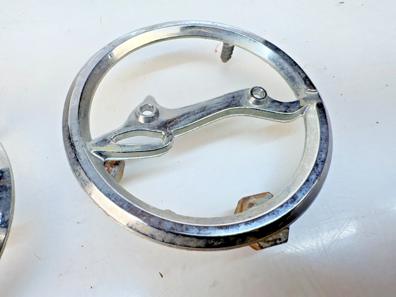 OEM 1962 Chevrolet Impala GM PAIR Factory Quarter Panel Emblem 4843727 B32-342